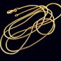 28" 18K Gold Filled Unisex Snake Chain  Necklace