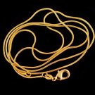 26" 18K Gold Filled Unisex Snake Chain  Necklace