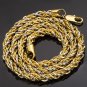 18" 18K Gold Filled / .925 Sterling Silver Rope Necklace