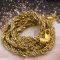 18" 18K Gold Filled / .925 Sterling Silver Rope Necklace