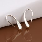 Unisex .925 Sterling Silver Teardrop Design Ear Bud