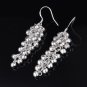 Dangle Grape Design Earrings .925 Sterling Beautiful