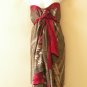 L812 Vintage Silk Magic 34" Wrap Maxi Skirt Tube Dress + DVD