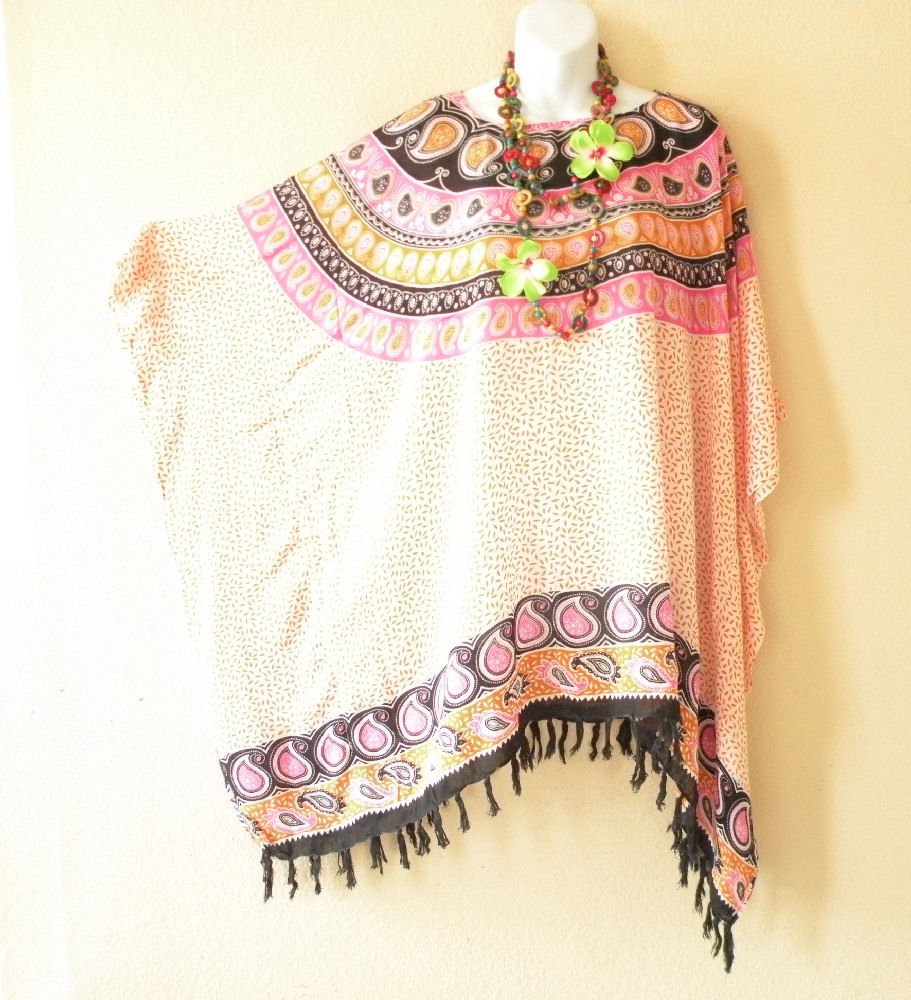NWT Plus Size Gypsy Princess Caftan Kaftan Tunic Blouse Top - XL, 1X, 2X & 3X