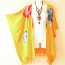 CB13 Orange Plus Size Cardigan Duster Jacket Kimono Cover up - 2X, 3X, 4X & 5X CB13 Orange Plus Size Cardigan Duster Jacket Kimono Cover up - 2X, 3X, 4X & 5X