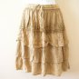 Gothic Renaissance Embroidered 2 pcs Top & Tier Skirt Dress Suit Set - XS & S
