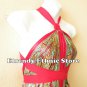 1D106 - Versatile Paisley Silk Multi Wear Scarf Long Maxi Halter Dress Maternity