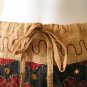 Gothic Hippie Gypsy Patchwork Renaissance Heavily Embroidered Long Skirt - L