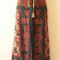 Gothic Hippie Gypsy Patchwork Renaissance Heavily Embroidered Long Skirt - L