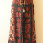 Gothic Hippie Gypsy Patchwork Renaissance Heavily Embroidered Long Skirt - L