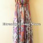 2D100 - Purple Versatile Silk Multi Wear Scarf Long Maxi Dress, Skirt, Maternity