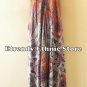 2D100 - Purple Versatile Silk Multi Wear Scarf Long Maxi Dress, Skirt, Maternity