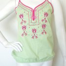 Boho Hippie Gypsy Bohemian Embroidered Beaded Sexy Top - XS & S