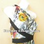 1D89 - Versatile Peacock Silk Multi Wear Scarf Long Maxi Halter Dress, Maternity