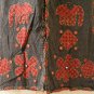 Gothic Hippie Gypsy Patchwork Renaissance Heavily Embroidered Long Skirt - XL