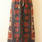 Gothic Hippie Gypsy Patchwork Renaissance Heavily Embroidered Long Skirt - XL