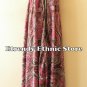1D107 - Versatile Paisley Silk Multi Wear Scarf Long Maxi Halter Dress Maternity
