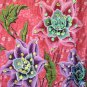 Pink Batik Floral Printed Embroidered Sequins Long Top / Blouse & Dress - XS