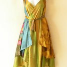 M491 Reversible Vintage Silk Magic 30" Length Wrap Skirt Halter Tube Dress + DVD
