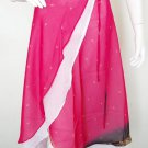 Ethnic Pink Peasant Boho Hippie Printed 2 Layered Wrap Around Skirt - XS, S & M Ethnic Pink Peasant Boho Hippie Printed 2 Layered Wrap Around Skirt - XS, S & M