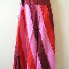 Peasant Hippie Gyspy Ethnic Boho Multi Print Patchwork Skirt - M & L Peasant Hippie Gyspy Ethnic Boho Multi Print Patchwork Skirt - M & L