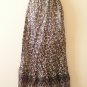 Bohemian Peasant Hippie Gyspy Ethnic Printed Maxi Long Skirt - S & M
