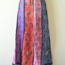 Bohemian Peasant Print Embroidered Patchwork Skirt w/Mirrors - S & M Bohemian Peasant Print Embroidered Patchwork Skirt w/Mirrors - S & M