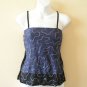 Blue Boho Hippie Gypsy Bohemian Embroidered Patchwork Sexy Blouse Top - XS