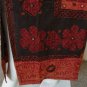 G12 Gothic Hippie Patchwork Renaissance Heavily Embroidered Long Skirt - L