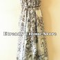 2D102 - White Versatile Silk Multi Wear Scarf Long Maxi Dress, Skirt, Maternity