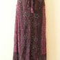 GS55 Gothic Hippie Gypsy Bohemian Renaissance Heavily Embroidered Long Skirt - M
