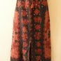 G131 Gothic Gypsy Patchwork Renaissance Heavily Embroidered Long Skirt - L