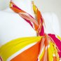Hearts Batik Multicolor Beachwear Wrap Around Sarong Pareo Dress Coverup Skirt