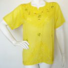 Boho Hippie Gypsy Tunic Bohemian Embroidered Kurta Kurti Blouse Top - M Boho Hippie Gypsy Tunic Bohemian Embroidered Kurta Kurti Blouse Top - M