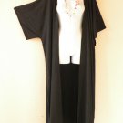Black Plus Size Cardigan Duster Jacket Kimono Maxi Cover up - 2X, 3X, 4X & 5X Black Plus Size Cardigan Duster Jacket Kimono Maxi Cover up - 2X, 3X, 4X & 5X