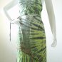Tie & Dye Halter Sexy Top Wrap Skirt Dress Set - XS & S