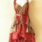 S103 Reversible Vintage Silk Magic 22" Mini Wrap Skirt Halter Tube Top + DVD