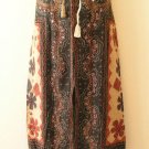 Clearance Gothic Gypsy Patchwork Renaissance Heavily Embroidered Long Skirt - L