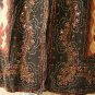 Clearance Gothic Gypsy Patchwork Renaissance Heavily Embroidered Long Skirt - L