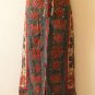 G135 Gothic Hippie Gypsy Patchwork Renaissance Heavily Embroidered Skirt - L