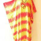KD245 Tie Dye Batik Hippie Kaftan Caftan Batwing Maternity Dolman Maxi Dress 2X to 5X