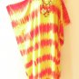 KD245 Tie Dye Batik Hippie Kaftan Caftan Batwing Maternity Dolman Maxi Dress 2X to 5X
