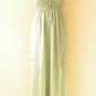 TL112 Bohemian Vintage Halter Tube Smock Maxi Broomstick Dress - XS to XL