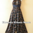 1D120Versatile Geometric Silk Multi Wear Scarf Women Maxi Halter Dress Maternity