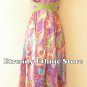 1D114Violet Versatile Paisley Silk Multi Scarf Women Maxi Halter Dress Maternity