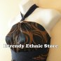 1D120Versatile Geometric Silk Multi Wear Scarf Women Maxi Halter Dress Maternity