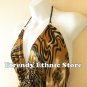2D114 - Bronze Versatile Silk Multi Scarf Women Maxi Long Dress, Skirt Maternity