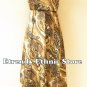 2D114 - Bronze Versatile Silk Multi Scarf Women Maxi Long Dress, Skirt Maternity