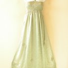 TL112 Bohemian Strapless Boho Halter Tube Smock Maxi Broomstick Dress - XS to XL TL112 Bohemian Strapless Boho Halter Tube Smock Maxi Broomstick Dress - XS to XL