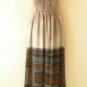 TL106 Women Summer Strapless Halter Tube Smock Maxi Broomstick Dress - XS to XL